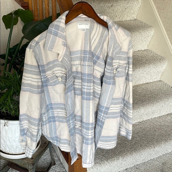 American Eagle Boho Shacket Flannel - Picture 1 of 9